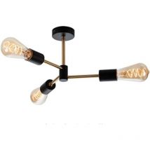Comely - Vintage Industrial Ceiling Light - 3-Light E27 Metal Sputnik Chandelier, Retro Pendant Light for Living Room, Bedroom, Kitchen - Diameter