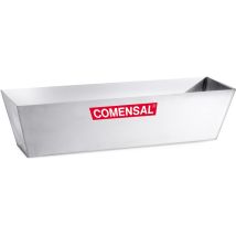 Vaschetta Porta Intonaco - Cassoncino Per Malta In Acciaio Inox - Vaschetta Porta Intonaco In Acciaio Inox – 320 X 105 X 90 Mm - Made In Eu - Comensal