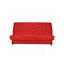 Comfort Bultex Banquette clic-clac 3 places - Tissu rougeL 192 x p 95 cm - beija