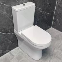 Comfort Height Toilet Rimless Back To Wall Design Tall Disabled Elderly Carrie, Without Pan Connector