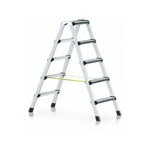 Zarges - Comfortstep b Stufen-Stehleiter mit gepolsterter Stufen-Vorderkante, beidseitig begehbar 41435 Arbeitshöhe 3,00m