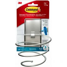 Command - BATH39-SN-ES Porta Asciugacapelli, Nichel Satinato