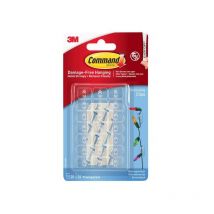 Command - Clear Decorating Clips with Clear Strips (Pack 20) COM17026CLR