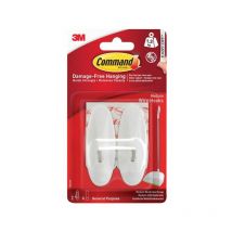 Command - Medium Wire Hooks (Pack 2) COM17068