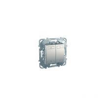 Schneider Electric - Commande volet roulant filaire combiné radio (emetteur /recepteur) moteur 230V ac 690W alu 868MHz Unica rf MGU5.574.30ZD