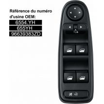 Debuns - Commande Leve Vitre C4 Picasso 6554.YH Commutateur Interrupteur Bouton Lève Vitre Pour Citroen C4 Grand Picasso..