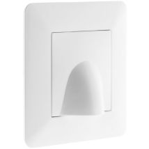 Plaque De Sortie De Câble Encastrable Modèle Artezo Blanc Zenitech