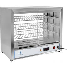 Royal Catering - Commercial Hot Food Pie Pastry Display Cabinet Adjustable Shelves led Display