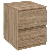 Commode 2 tiroirs dolo effet bois naturel - 5five