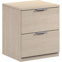 Mobimarket - Table de chevet 2 tiroirs table de chevet chambre style moderne couleur chêne 45x38x34 cm