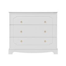 Commode 3 tiroirs Bellamy Royal - Blanc