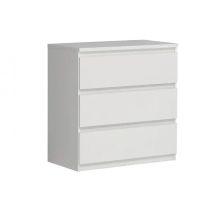 Meubletmoi - Commode 3 tiroirs blanc - benny