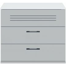 Commode 3 tiroirs - Gris moon