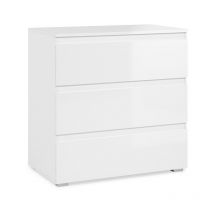 Commode 3 tiroirs Capetown blanc