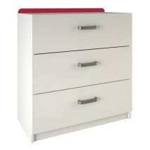 Demeyere - Commode 3 tiroirs reverso rose ou bleu