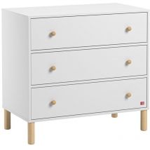 Commode 3 tiroirs Tela - L90 cm - Calicosy