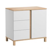 Commode 3 tiroirs VOX Altitude Blanc