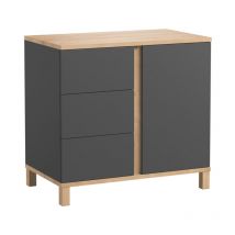 Commode 3 tiroirs Vox Altitude Gris