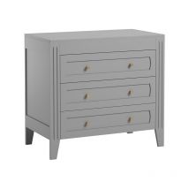 Commode 3 tiroirs VOX Milenne Gris