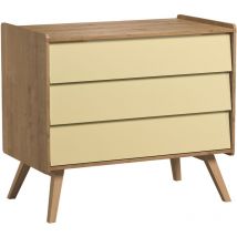Commode 3 tiroirs VOX Vintage Bois Beige