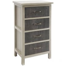 Aubry Gaspard - Commode 4 tiroirs en pin et medium