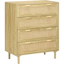 MH - Commode 4 tiroirs indira cannage rotin