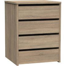 Commode 4 tiroirs Intérieur Garde-robe auxiliaire garde-robe dressing Cambrian 61x46x45