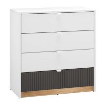 Petits-meubles - Commode 4 tiroirs Ronan Blanc