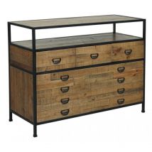Decoration D ’ Autrefois - Commode 5 Tiroirs - Bois - Marron - Interior's