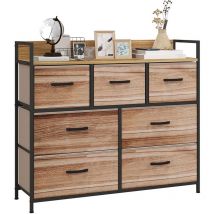 MH - Commode 7 tiroirs oriane aspect bois