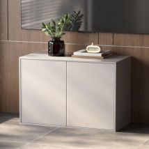 Weiße Kommode 80 Cm, 3 Modulare Schubladen - Schlafzimmer/wohnzimmer/flur