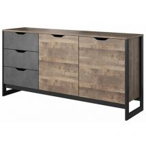 Tendencio - Commode / Buffet De 160 Cm Industriel Ardan - Bois