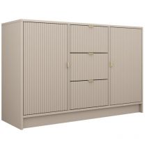 Arredamento1 - Commode Comfivo Larmire 101, Beige, Avec tiroirs et portes, Nombre de tiroirs: 0, 75x118x40cm
