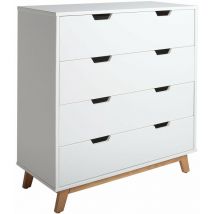 Vs Venta-stock - commode corinna 4 tiroirs blanc