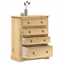 Commode Corona 92x48x120 cm bois massif de pin