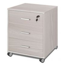 Commode de bureau avec trois tiroirs avec roulettes Olmo 50x41x h70 cm