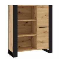 Bb-loisir - Commode de rangement Meuble Nuka j 110x90x45cm (HxlxP) buffet sideboard couleur chene