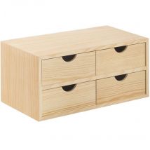 Tuttacasa - Commode en bois découpage cm 40 x 20 x 18,5h