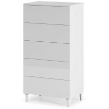 Fores - commode haute octavia - Blanc - Blanc