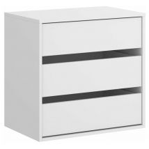 Commode intérieure à 3 tiroirs pour armoires Blanc 60 x 60 x 40 cm