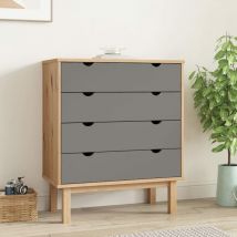 Ybyric - Furniture Limited - Commode otta Marron et gris 76,5x39,5x90 cm b