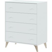 Usinestreet - Commode avec pieds hauts blanc 77,5 x 40 x 95 h