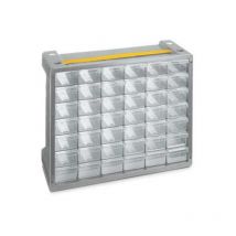 Casier à Vis Plastique 42 Tiroirs, h. 32.5 x l. 40.5 x p. 15 Cm