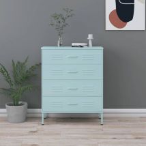 Torana - Commode Vert menthe 80x35x101,5 cm Acier