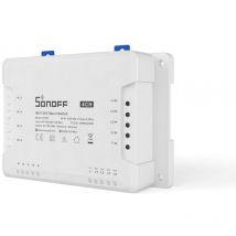 Sonoff - 4CH R3 Smart Switch WiFi sans fil Commande à distance (compatible avec Google Alexa) + set de tournevis de précision 9 en 1 (M0802010003)