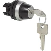 223954 L21lg00 Commutateur À Clé Collerette Plastique, Chromé Noir, Chrome 1 X 90 ° 1 Pc(s) D76128 - Baco