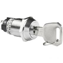 Nkk Switches - CKL12AFW01 CKL12AFW01 Commutateur à clé 250 v/ac 3 a 1 x On/On 1 x 90 ° 1 pc(s)