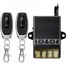 Ersandy - Commutateur à distance sans fil, commutateurs ac 110V / 220V / 230V / 240V rf à télécommande pour systèmes de sécurité de pompe Barrières