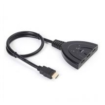 Commutateur HDMI 3 ports 1080p Plaqué or pour HDTV PC Projecteur PS3 PS4 Xbox STB