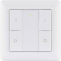 Paulmann - 50134 sh zb Wandtaster Doppelwippe On/Off/Dimm Home Commutateur sans fil blanc
